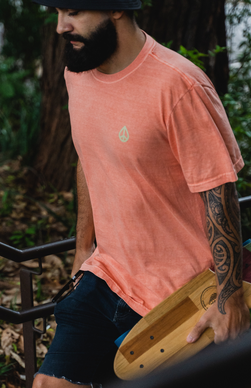 Camiseta Aflora Estonada -Laranja