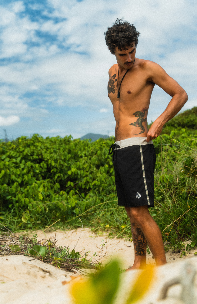 Boardshort Aflora Dreamy 17"- Preto