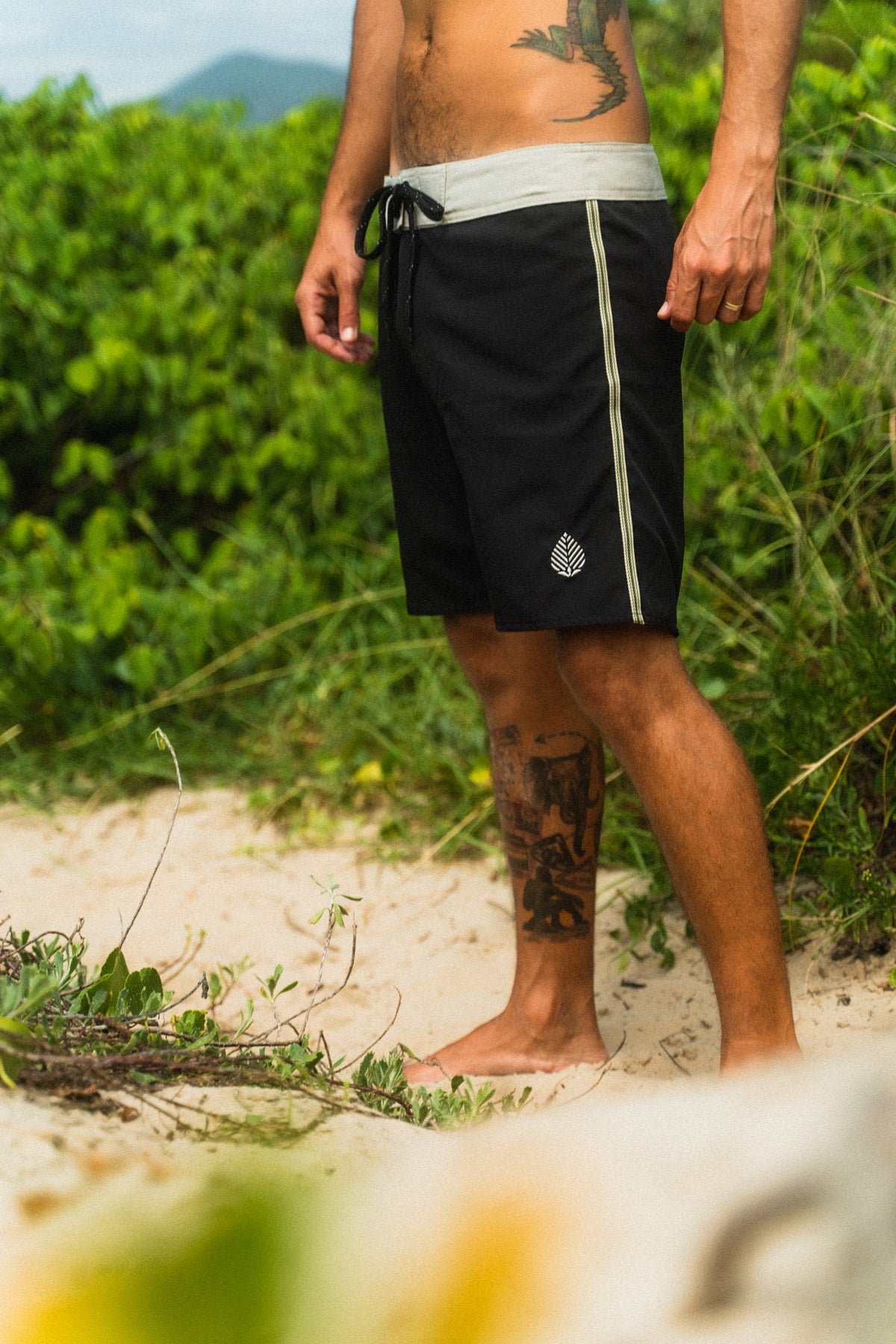 Boardshort Aflora Dreamy 17"- Preto